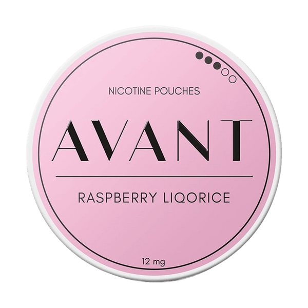 Avant Raspberry Liqorice nikotino maišeliai